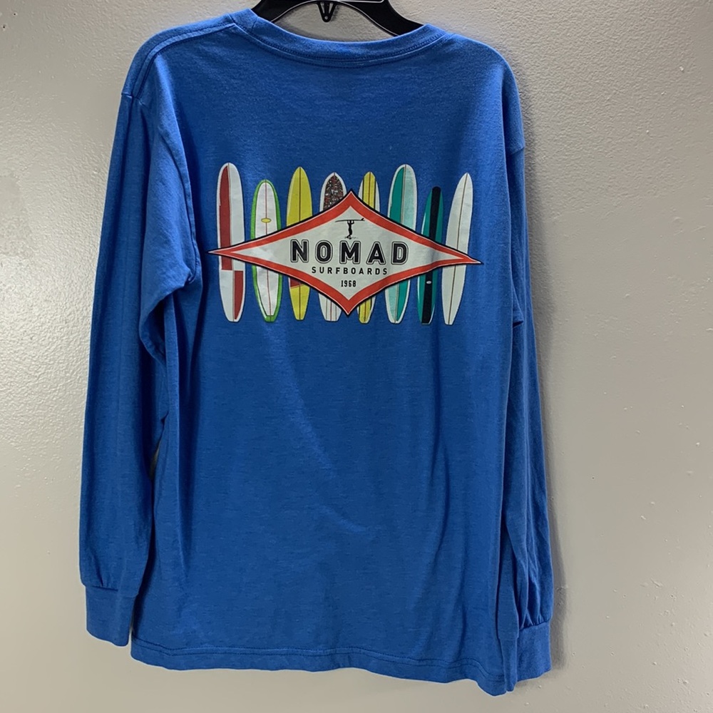 Coastal Classics Nomad Design Men’s Blue Long Sleeve Shirt Size S
